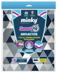 Minky Smartfit Reflector Ironing Board Cover, Nylon/A, 125 x 45 cm