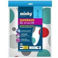 Easy Large Ironing Board Cover Minky Fits 122 x 38 cm Extra Thick (Pattern Dots)
