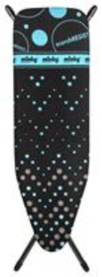 Minky 122x38cm Scorch Resist Ironing Board Cover  Black
