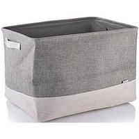 Minky Fabric Rectangular Storage Hamper, Washing Basket With 86L Capacity, Hamper Basket For Multi Storage Use, Drawstring Closure, Sturdy Carry Handles, Collapsible Design (Rectangular)