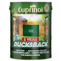 Cuprinol 5 year ducksback Forest green Fence & shed Wood treatment 5L