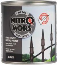 Nitromors Anti- Rust Smooth Metal Paint Black 250ml