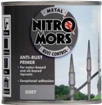 Nitromors Anti-Rust Primer, For Both Water & Oil Based Topcoats, Grey, 250 ml