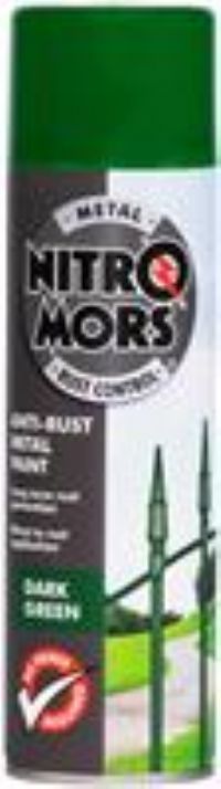 Nitromors Anti- Rust Smooth Metal Paint Dark Green 500ml