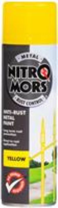 Nitromors Smooth Metal Finish Anti Rust Corrosion S Paint Spray 500ml
