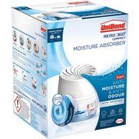 Unibond AERO 360 Compact Moisture Absorber, Ultra-Absorbent Dehumidifier, Helps to Prevent Condensation, Mould and Musty Smells, 1 Device incl. 1 Refill Tab 450g