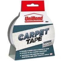 UniBond 1415416 Permanent Carpet to Floor Tape High Strength Adhesive - 50 mm x 10 m, White