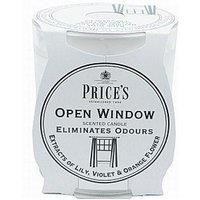 Price/'s - Open Window Jar Candle - Odour Eliminating Candle - Made With Lily, Violet And Orange Flower Extracts - Clean, Fresh, Quality Fragrance - Long Lasting Scent
