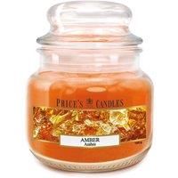 Price's Candles Amber Small Jar Candle, Orange