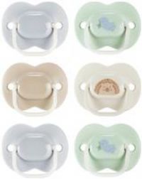 Tommee Tippee Anytime Dummies, 0-6 Months, 6 Pack of Symmetrical, BPA Free Dummies