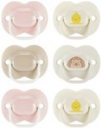 Tommee Tippee Anytime Dummies, 0-6 Months, 6 Pack Dummies, Symmetrical Design, BPA Free, Reusable steriliser pod