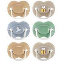 Tommee Tippee Anytime Dummies, 18-36 Months, 6 Pack Dummies. Symmetrical Design, BPA Free, Reusable steriliser pod