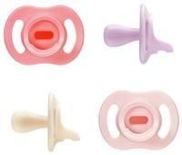 Tommee Tippee Ultra-light StayPut Dummy, One-Piece Silicone Design, 0-6m, 4 Pack
