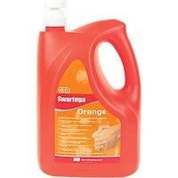 deb SOR4LMP Swarfega Hand Cleaner Pump, 4L, Orange