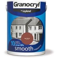 Leyland 303134 Granocryl Smooth Masonry, Red Brick, 5 Litre
