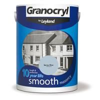 Leyland 303135 Granocryl Smooth Masonry, Spray Blue, 5 Litre