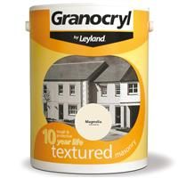 Granocryl Textured Masonry Paint, 5L, Magnolia