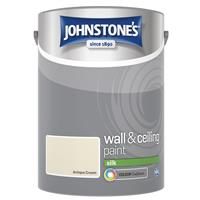 Johnstone's 306605 Wall and Ceiling Vinyl Silk Antique Cream, 5 Litre