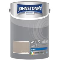 Johnstone/'s - Wall & Ceiling Paint - Toasted Beige - Matt Finish - Emulsion Paint - Fantastic Coverage - Easy to Apply - Dry in 1-2 Hours - 12m2 Coverage per Litre - 5L
