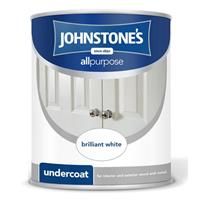 Johnstone's 303904 Hardwearing Undercoat, Brilliant White, 2.5 Litre
