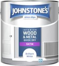 Johnstones One Coat Quick Dry Satin 750ml 1.25l 2.5l Wood & Metal Paint FREE DEL