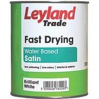 LEYLAND TRADE FAST DRYING PAINT BRILLIANT WHITE  ALL FINISHES, ALL SIZES