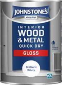 Johnstone's Quick Dry Gloss Paint 1.25L  Brilliant White