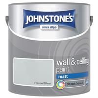 Johnstone's - Wall and Ceiling Paint Matt - Interior Paint - Contemporary Finish - Suitable for Interior Walls and Ceilings - Frosted Silver - 2.5 L