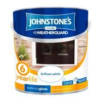 Johnstone/'s Exterior Hardwearing Gloss - Brilliant White 750ml