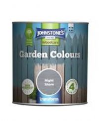 Johnstone's - Garden Colours - Exterior Paint - Fade Resisting - Suitable for Exterior Wood - Night Shore - 2.5 L