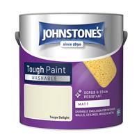 Johnstone/'s - Washable Paint - Taupe Delight - Matt Finish - Emulsion Paint - Highly Durable - Stain Resistant - Non Toxic & Low Odour - 12m2 Coverage per Litre - 2.5L