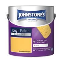 Johnstone's Washable Matt Emulsion Paint, 2.5L, Crushed Pineapple