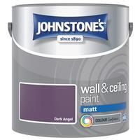 Johnstone/'s - Wall and Ceiling Paint Matt - Interior Paint - Contemporary Finish - Suitable for Interior Walls and Ceilings - Dark Angel - 2.5 L