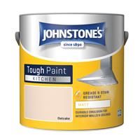 Johnstone/'s - Kitchen Paint - Oatcake - Matt Finish - Grease & Stain Resistant - Suitable for Kitchen Walls & Ceilings - Highly Durable - Low Odour - 12m2 Coverage per Litre - 2.5L
