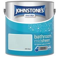 Johnstone's - Bathroom Paint - Mid Sheen - Moisture Resisting - Low Odour - Silk Spa - 2.5 L
