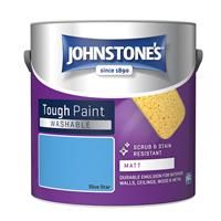 Johnstone/'s - Washable Paint - Blue Star - Matt Finish - Emulsion Paint - Highly Durable - Stain Resistant - Non Toxic & Low Odour - 12m2 Coverage per Litre - 2.5L