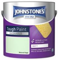 Johnstone's 389559 Washable Matt, Natural Sage, 2.5 litres