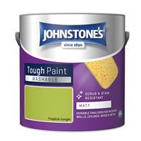 Johnstone/'s - Washable Paint - Tropical Jungle - Matt Finish - Emulsion Paint - Highly Durable - Stain Resistant - Non Toxic & Low Odour - 12m2 Coverage per Litre - 2.5L