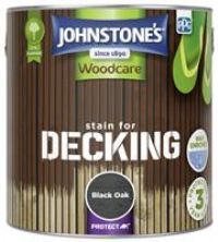 Johnstone's Woodcare Decking Stain Paint 2.5L - Black Oak