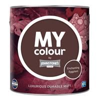 MY colour by Johnstone/'s - Luxurious Durable Matt - Enchanting Eggplant - Colour Intense Technology - 2.5L
