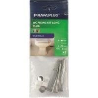 Rawlplug WC Fixing Kit Long Plug (2 per pk) R-S1-WCB-F