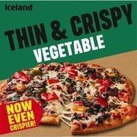Iceland Thin & Crispy Vegetable Pizza 329g