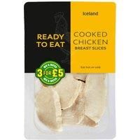 Iceland Ready to Eat Cooked Chicken Breast Slices 160g + 10% Extra Free