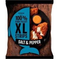 Iceland Made with 100% Fish Fillet XL Strips Salt and Pepper 400g