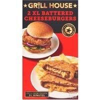 Grill House 2 XL Battered Cheeseburgers 350g