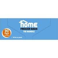 HOME 90pk Tie Handle Freezer Bags