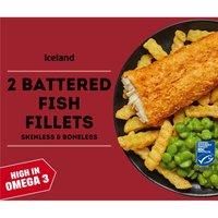 Iceland 2 Battered Fish Fillets 200g