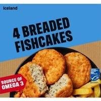 Iceland 4 Breaded Fishcakes 200g