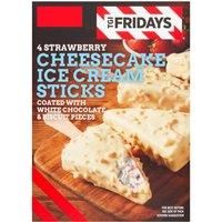 TGI Fridays Strawberry Cheesecake Ice Cream Sticks 4 x 49g (196g)