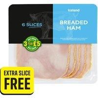 Iceland 7 Slices (approx.) Breaded Ham (Extra Slice Free)